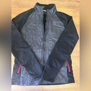 Smartwool Jacket Smartloft 120 Mens Medium Merino Wool Black Outdoor Hiking Run